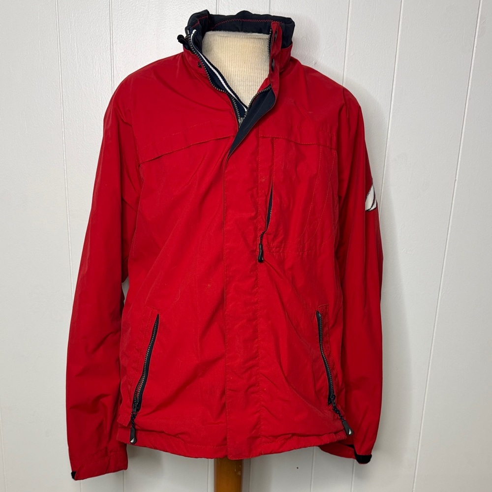 Nautica jacket coat men’s L red